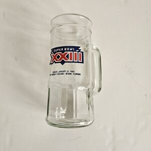 Vintage Super Bowl XXIII Glass Mug